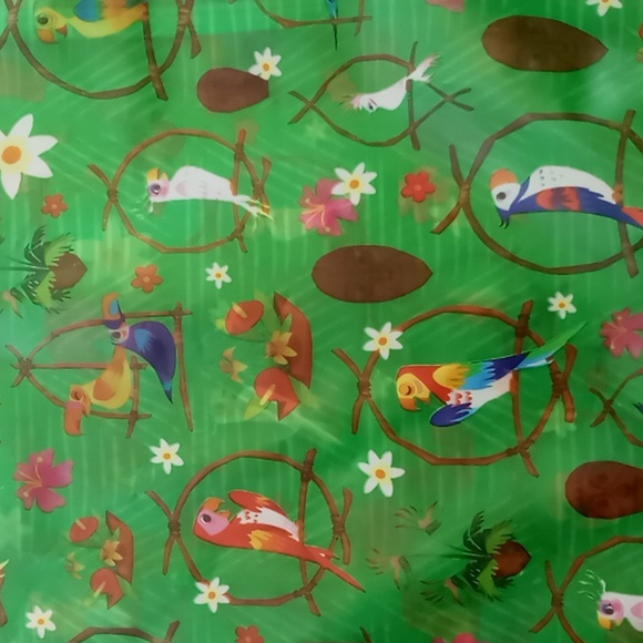Disney Parks Enchanted Tiki Room Raincoat Birds Size 3XL Green - Picture 6 of 14